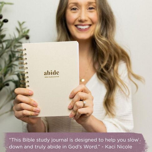 Mr. Pen- Abide Bible Study Journal – A5 Hardcover Journal with 240 Pages, 120gsm Paper, Gold Metal Spiral, Christian Gift for Women, SOAP Bible Study Method in Saudi Arabia