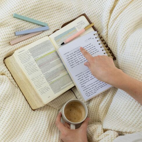 Mr. Pen- Abide Bible Study Journal – A5 Hardcover Journal with 240 Pages, 120gsm Paper, Gold Metal Spiral, Christian Gift for Women, SOAP Bible Study Method in Saudi Arabia