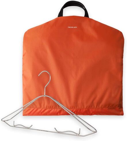 SkyHanger - Carry on Garment Bag with unique Titanium Suit Hanger for Men & Women - best-in-class functionality for wrinkle-free traveling - lightweight & water repellent nylon - Orange in Kuwait