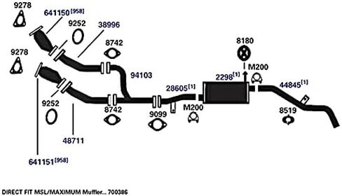 منتجات العادم AP 700386 كاتم صوت العادم in Kuwait