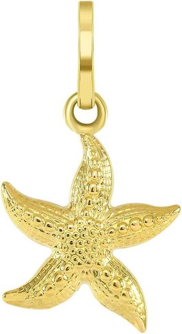 Jewelry America 14k Yellow Gold Textured 3D Starfish Charm Pendant in Saudi Arabia