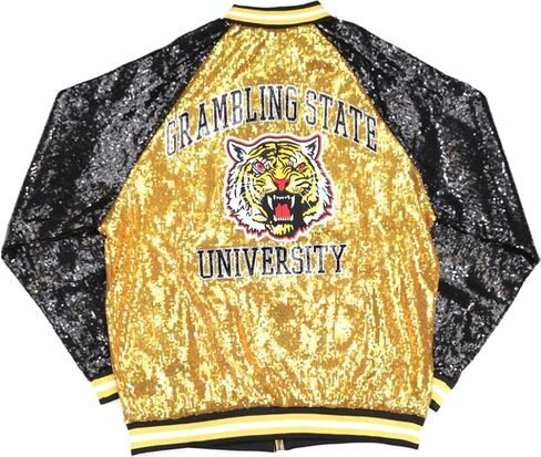 Big Boy Grambling State Tigers S4 Ladies Sequins Jacket [Black] - ID#42743-15-207-0-0 in Saudi Arabia
