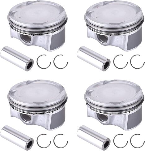 4PCS Piston Ring & Pistons Set,Slakerbe 23040-2E200 23041-2E200 Oversize +0.50MM Piston & Rings Set Replacement Fit for Kia Soul Forte Hyundai Tucson Elantra 2.0L 2014 2015 2016 2017 2018 2019 in Saudi Arabia