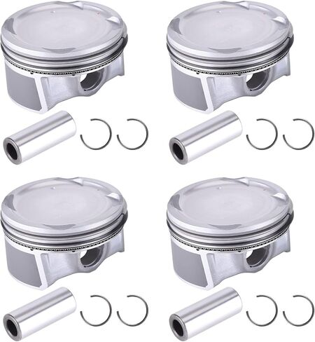 4PCS Piston Ring & Pistons Set,Slakerbe 23040-2E200 23041-2E200 Oversize +0.50MM Piston & Rings Set Replacement Fit for Kia Soul Forte Hyundai Tucson Elantra 2.0L 2014 2015 2016 2017 2018 2019 in Saudi Arabia