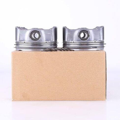 4PCS Piston Ring & Pistons Set,Slakerbe 23040-2E200 23041-2E200 Oversize +0.50MM Piston & Rings Set Replacement Fit for Kia Soul Forte Hyundai Tucson Elantra 2.0L 2014 2015 2016 2017 2018 2019 in Saudi Arabia