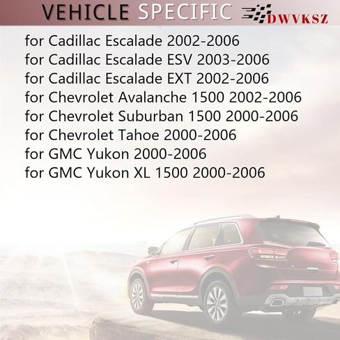 حامل قضيب التواء أمامي لسيارة شيفروليه سوبربان 1500 5.7L 2000 2001 2002، لسيارة كاديلاك إسكاليد 5.3L 2002 2003 2004 2005، لسيارة سوبربان 1500 6.0L 2006 يستبدل #15003006، (2x) in Kuwait