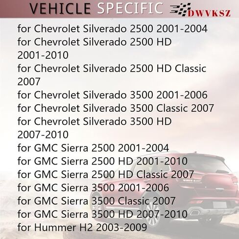 حامل قضيب التواء الأمامي لسيارة GMC Sierra 2500 HD Classic 8.1L RWD 2007، لسيارة Sierra 2500 6.0L RWD 2001 2002 2003، لسيارة Hummer H2 6.0L 2003 2004 2005 2006 2007 يستبدل #20778306، 15044557، (1x) in Kuwait