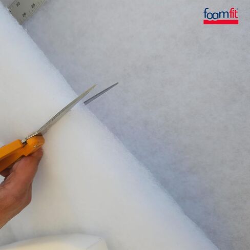 FoamFit Dacron Upholstery Quilt Batting - High Loft 1.25 Ounces per Square Foot - 2 Yards 36 Inch Wide - Wadding Bonded Polyester Fiber for Quilting - Cushions Wrap, Padding, Filling, Stuffing - Craft in Kuwait