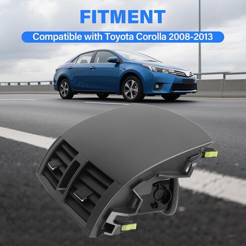 55663-02060 لوحة تنفيس الهواء لمنفذ تكييف الهواء في المنتصف متوافقة مع 2008-2013 Toyota Corolla، بديل لـ 55670-02160 in Kuwait