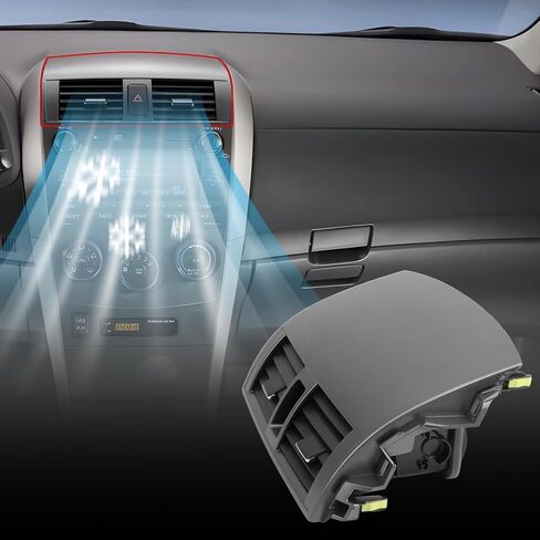 55663-02060 لوحة تنفيس الهواء لمنفذ تكييف الهواء في المنتصف متوافقة مع 2008-2013 Toyota Corolla، بديل لـ 55670-02160 in Kuwait