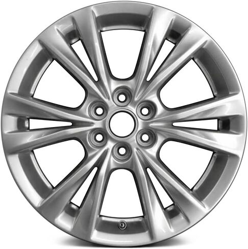6 Double-Spoke Sparkle Silver 18x8 Alloy Factory Wheel - Reman for Cadillac XT5 2020-2025 - OEM Replacement Direct Fits in Saudi Arabia