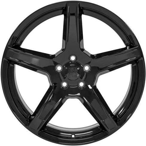 إطارات OE Wheels DG22 مقاس 22 بوصة تناسب الشاحن/تشالنجر SRT Hellcat Style 5x127 22x9.5 أسود لامع - هولاندر 2640 (مجموعة من 4) in Kuwait