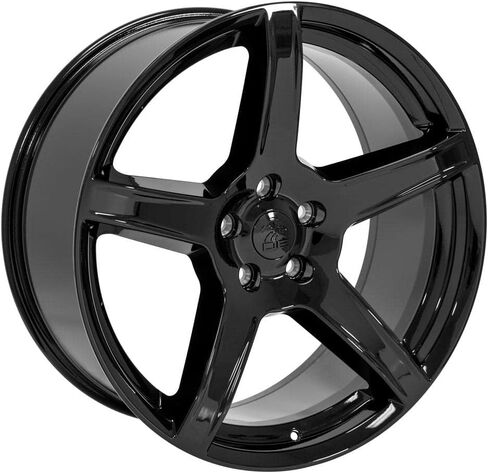 إطارات OE Wheels DG22 مقاس 22 بوصة تناسب الشاحن/تشالنجر SRT Hellcat Style 5x127 22x9.5 أسود لامع - هولاندر 2640 (مجموعة من 4) in Kuwait