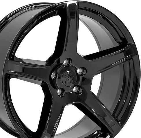 إطارات OE Wheels DG22 مقاس 22 بوصة تناسب الشاحن/تشالنجر SRT Hellcat Style 5x127 22x9.5 أسود لامع - هولاندر 2640 (مجموعة من 4) in Kuwait