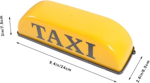 VILLCASE ضوء سقف سيارة أجرة علامة مضيئة LED ضوء مؤشر علوي للسيارة 10.43 × 3.74 × 3.74 بوصة علامة سقف كابينة السيارة للسلامة الليلية ومنع الاصطدام الخلفي in Saudi Arabia