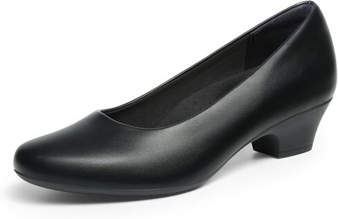 DREAM PAIRS فستان نسائي مكتنز بمقدمة مغلقة وكعب منخفض مريح سهل الارتداء في العمل حذاء زفاف كاجوال in Kuwait