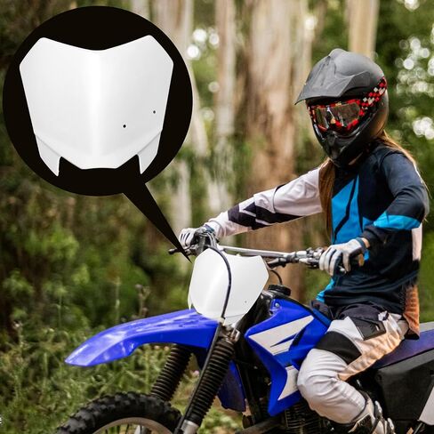لوحة الأرقام الأمامية للدراجة النارية CRF50 متوافقة مع طراز Honda CRF 50 2022 - حاجز الاسم البلاستيكي، ملحقات الدراجة الترابية للطرق الوعرة in Saudi Arabia