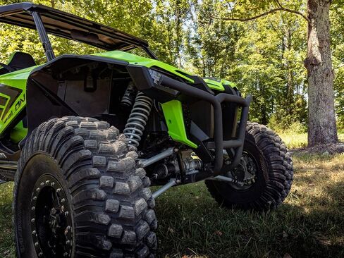 مصد أمامي SuperATV منخفض الحجم متوافق مع 2019-2021 Honda Talon 1000X/1000R، 2020+ Honda Talon 1000X-4، بدون حفر، أنابيب فولاذية DOM، تحمي الواجهة الأمامية بالكامل، انظر الملاءمة، صنع في الولايات المتحدة الأمريكية in Saudi Arabia