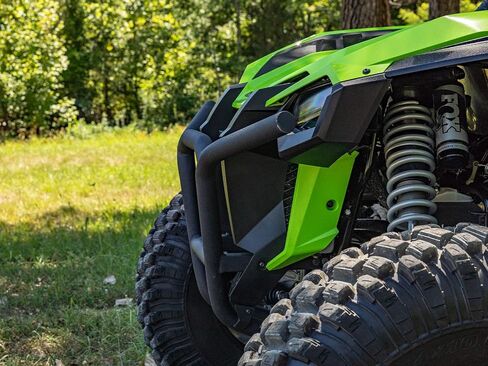 مصد أمامي SuperATV منخفض الحجم متوافق مع 2019-2021 Honda Talon 1000X/1000R، 2020+ Honda Talon 1000X-4، بدون حفر، أنابيب فولاذية DOM، تحمي الواجهة الأمامية بالكامل، انظر الملاءمة، صنع في الولايات المتحدة الأمريكية in Saudi Arabia