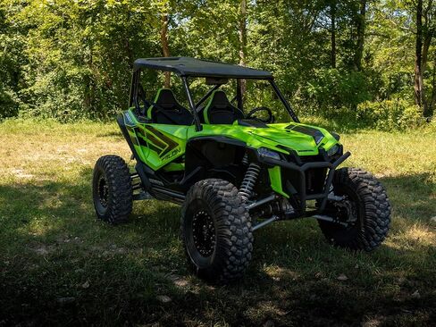 مصد أمامي SuperATV منخفض الحجم متوافق مع 2019-2021 Honda Talon 1000X/1000R، 2020+ Honda Talon 1000X-4، بدون حفر، أنابيب فولاذية DOM، تحمي الواجهة الأمامية بالكامل، انظر الملاءمة، صنع في الولايات المتحدة الأمريكية in Saudi Arabia