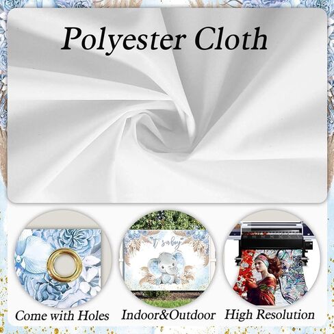 Sensfun Boho Elephant Baby Shower Backdrop for Boy Blue Pampas Grass It's a Boy Elephant Little Peanut Baby Shower Decorations Photography Background Cake Table Photoshoot Props 5x3ft in Kuwait