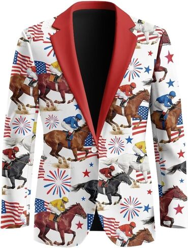 Mens Sports Coat Long Sleeve Slim Fit One Button Lightweight Sports Jacket Summer Breathable Outfit in Saudi Arabia