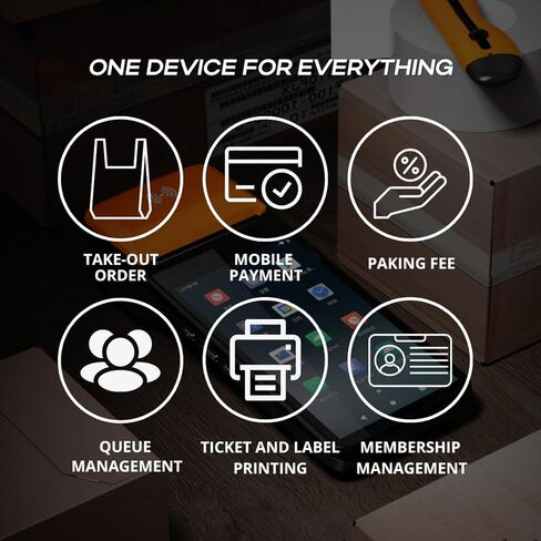 POS PDA Receipt Printer 58mm High Speed Thermal Printer with Android 12, 5.45’’ Touch Screen. Handheld Mobil SUNMI Point of Sale Tablet. Scan 1D/2D barcodes. in Saudi Arabia
