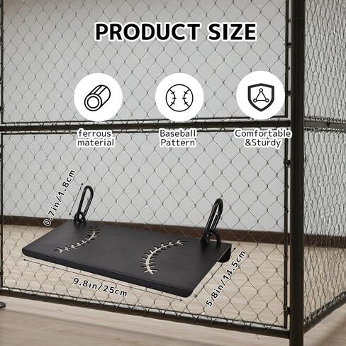 Heavy-Duty Iron Hanging Footrest for Baseball Fences – Ergonomic Steel Support, Adjustable Iron Fence Footrest for Baseball & Softball – Portable Steel Foot Tray in Saudi Arabia