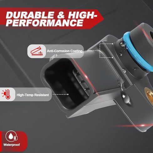 MAP Sensor Manifold Absolute Pressure: Compatible with Ford 2011-2019 F-250 Super Duty V8 6.7L, 2011-2019 F-350 Super Duty V8 6.7L, 2011-2019 F-450 Super Duty V8 6.7L, 2011-19 F-550 Super Duty V8 6.7L in Kuwait