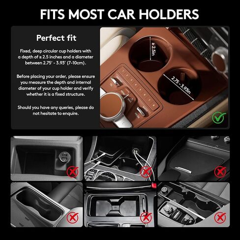 طاولة صينية السيارة ومكتب كمبيوتر محمول للسيارة، حامل كمبيوتر محمول خشبي للسيارة قابل للتعديل بزاوية 360 درجة، صينية عجلة القيادة، طاولة حامل أكواب، متوافقة مع تيسلا ومعظم المركبات الجوز in Kuwait