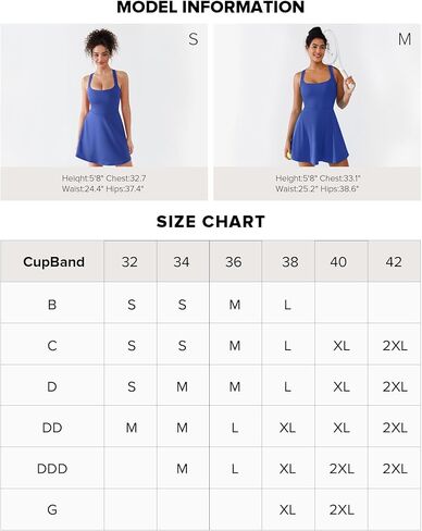 BRXL Built in Pull Down Shorts and Bra Tennis Dress for Women Removable Pads Pockets Athletic Pickleball Workout Sports Active Exercise Golf Blue in Saudi Arabia