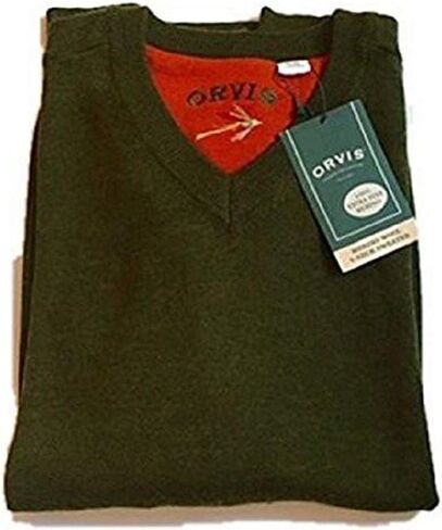 سترة Orvis Merino من صوف Merino بسحاب عنق / سترة من صوف Merino بسحاب عنق (زيتوني، متوسط) in Saudi Arabia