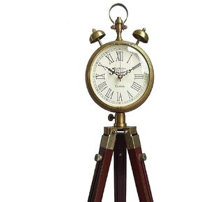 Nautical Wooden Tripod Stand Clock Office Home Decorative Vintage Floor Clock Living Room Bedroom Corner Stand Clock Grandfather Clock Christmas in Saudi Arabia