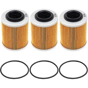 3 قطع 0800-011300-00030 فلتر زيت لـ CFMOTO Cforce Zforce Uforce 400 500 600 800 900 950 1000 Trail EPS UTV ATV استبدال 0800-011300-0004 فلتر زيت مع حلقات O in Kuwait