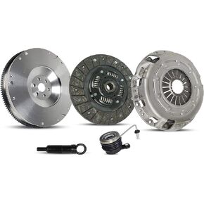 طقم القابض والحدافة (06-990SMF) | متوافق مع Versa Juke S Sl Sv 1.6 Base Sport Sedan Hatchback 2007-2016 1.6L L4 1.8L L4 | دولاب الموازنة الصلبة، قرص عضوي منسوج عالي الدقة in Kuwait