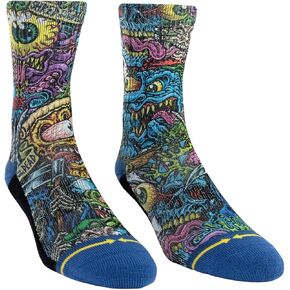 MERGE4 Jimbo Phillips Jam Packed Youth Crew Socks for Boys and Girls Awesome Monster Comfy Durable Compression Socks in Kuwait