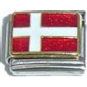 NewCharms Flag Of Denmark Italian Charm in Kuwait