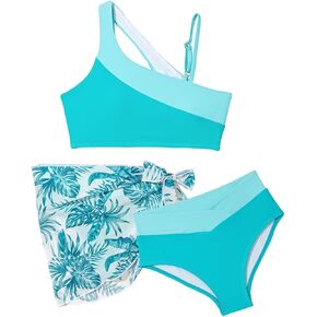 Girls Swimsuit Tween Bathing Suits Girl 3 Pieces Bikini Sets Size 6-15 Years in Kuwait