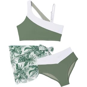 Girls Swimsuit Tween Bathing Suits Girl 3 Pieces Bikini Sets Size 6-15 Years in Kuwait
