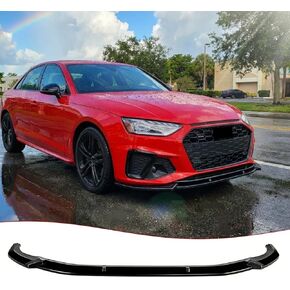 STSEV01 ممتص الصدمات الأمامي للشفاه مناسب لسيارة Audi A5/ S5/ B8 B8.5 2008-2017 + A4/ S4/ B8 B8.5 2008-2016، ملحقات، 3 قطع من مجموعة جسم الذقن لسد الهواء (مظهر كربوني) in Kuwait