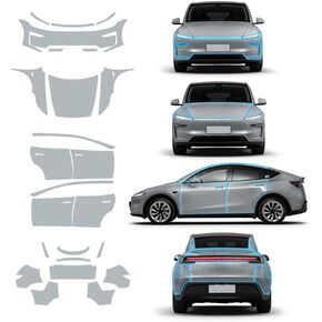 Suitable for 2025 2026 Tesla ModelYJuniper Body pre-Cutting 8.5 MIL TPU PPF high-Definition Transparent car Scratch self-Healing External Accessories pre-Cutting Paint Protective Film. in Saudi Arabia