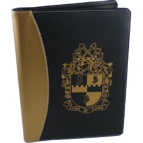 Alpha Phi Alpha Shield Padfolio [8.5x11" - Blac... in Kuwait