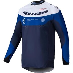 Alpinestars Pro-Dura Jersey, L, Navy/Bright Blue/White in Saudi Arabia