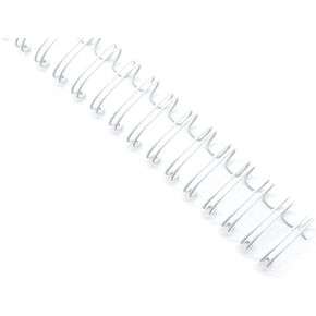 أسلاك ربط بحلقة مزدوجة ممتازة، درجة 2:1، 21 حلقة، طول 11 بوصة، لأوراق حجم الحروف (أبيض، 5/8 بوصة - 50 قطعة) in Kuwait