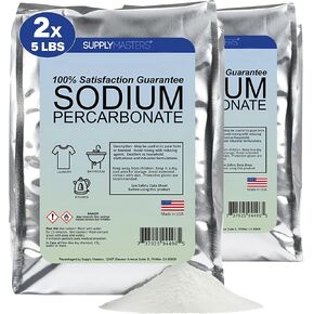SupplyMasters Sodium Percarbonate Powder 10 lbs Pack - Oxygen Source & Bleach Alternative - Clothes Brightener, Laundry Detergent & Stain Remover in Saudi Arabia