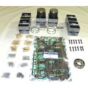مجموعة إعادة بناء رأس الطاقة Rareelectrical .040 أكثر من 3.415 بوصة متوافقة مع Mercury 6 Cyl 3.375 Chrome Bore 2.4L 175Hp 1983-1991 حسب أرقام الأجزاء 100-10-14 in Kuwait