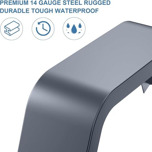 Heavy Duty Protection Trailer Fenders - Steel, Single Axle, Fits 14"-16" Wheels, Rust-Resistant Square Design, Set of 2, Ideal for Car Hauler, Utility, Cargo, Landscape Trailers, black in Kuwait