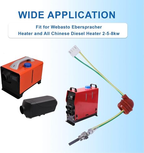 9 قطع سخان الديزل توهج المكونات إصلاح إعادة بناء عدة الملحقات متوافقة مع Webasto Eberspacher Espar 2KW 5KW 8KW سخان الهواء، 12 فولت سخان الديزل الإشعال المقابس أجزاء أدوات الصيانة in Saudi Arabia