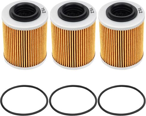 3 قطع 0800-011300-00030 فلتر زيت لـ CFMOTO Cforce Zforce Uforce 400 500 600 800 900 950 1000 Trail EPS UTV ATV استبدال 0800-011300-0004 فلتر زيت مع حلقات O in Kuwait