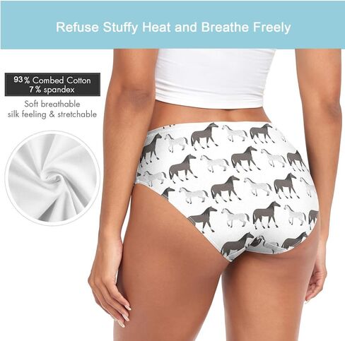 Women's Stylish Sexy Pattern Girls Underwear Soft Breathable High Waist Brief Stretchy Bikini Panties in Saudi Arabia
